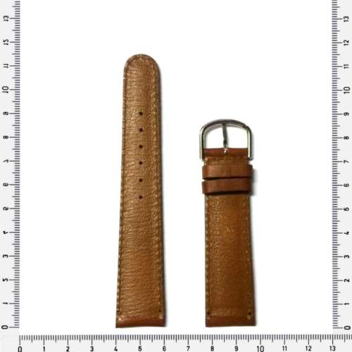 Strap 20mm watch strap genuine leather / light brown / made in Germany