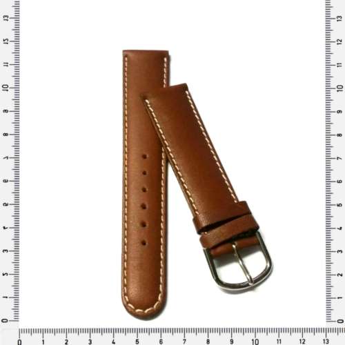 Strap 20mm watch strap genuine leather / light brown / made in Germany