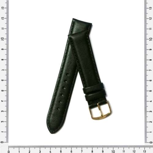 Strap, 20mm watch strap, genuine leather strap, black, Strap made in Germany