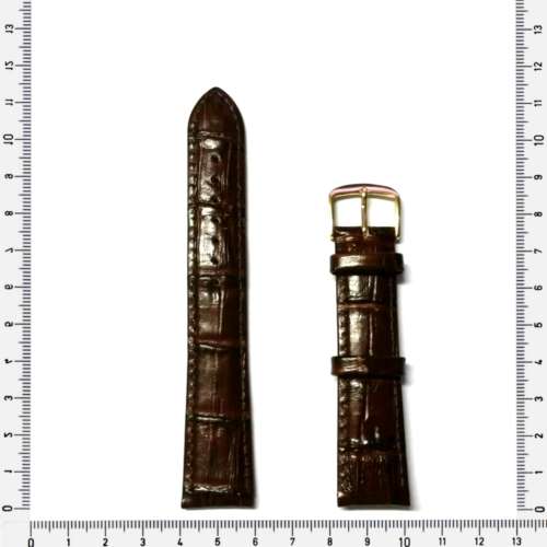 Strap, 18mm watch strap / genuine leather strap, brown / Strap made in Germany
