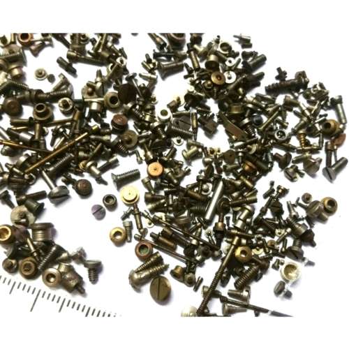 Watch / Glasses / Hobby / Screws / Steel / from 0.5mm upwards / 34g bag