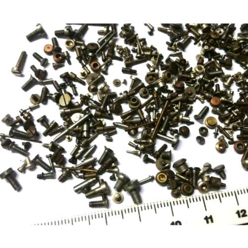 Watch / Glasses / Hobby / Screws / Steel / from 0.5mm upwards / 34g bag