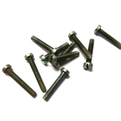 15.7 x 2.1mm Steel cheese Head Machine Screws 10Pcs Cross Metric