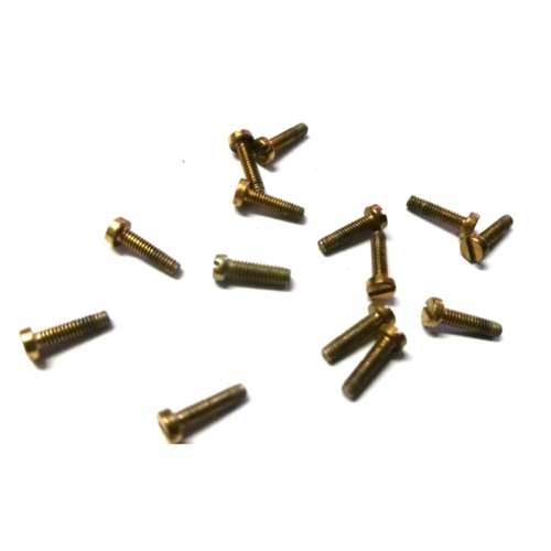 9.2 x 2.1mm Brass cheese Head Machine Screws 10Pcs Cross Metric