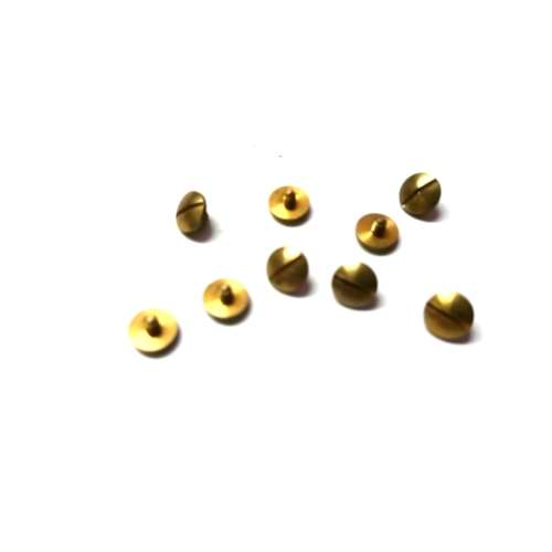 Clock  parts / spares / screws / Brass / 1.6mm x 3.2mm /head 4.9mm -price p. 10pcs