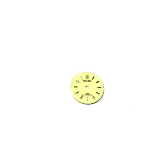Watchmaker spares / parts / Ladies Rolex Dial yellow-green diameter 18.2mm