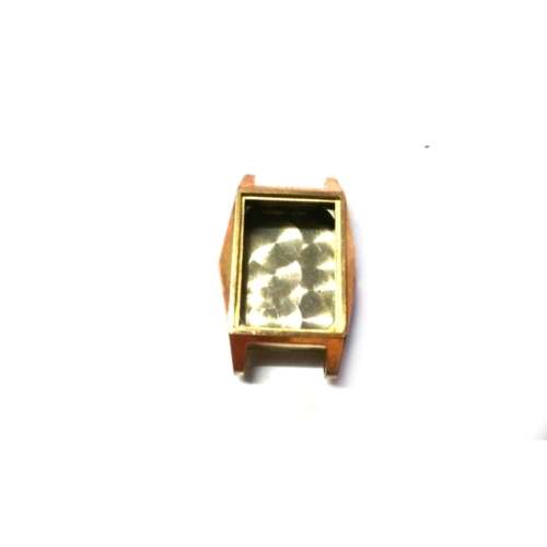 Watch parts /spares /Vintage - case without glass / gold plaque` / 28mm x 17mm-Watchmaker Treasures