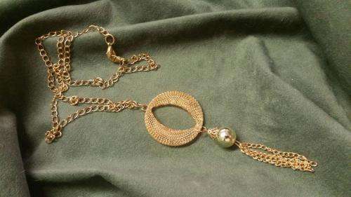 fashion necklace / gold color chain /total lengh 90cm