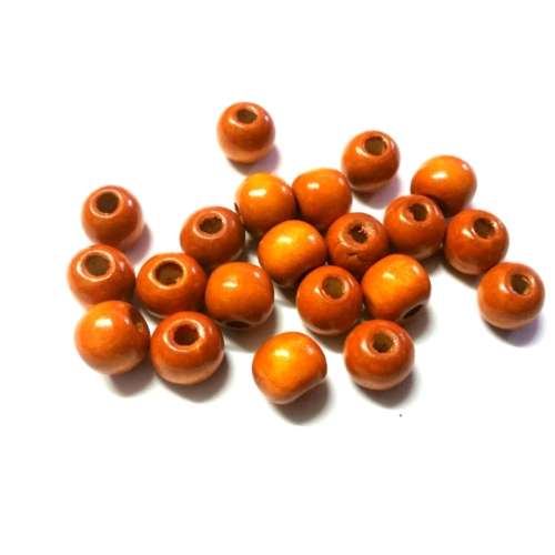Beads / Wooden beads, orange Beads, 12mm   price 20pcs / Beads for crafting
