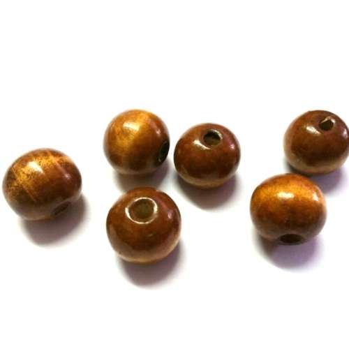 Beads / Wooden beads / brown Beads / 20mm   / price 6pcs  / Beads for crafting