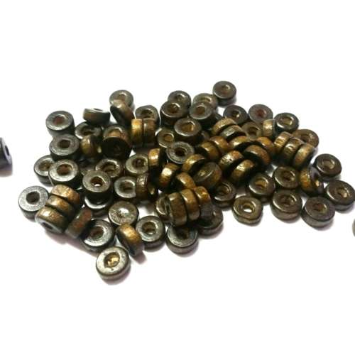 Beads / Wooden beads / disks brown / 8mm /  price +/-250pcs / Beads for crafting