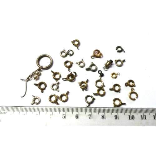 Lot of parts / Diverse Clasps / Unknowing Material /  - Jeweler and Crafter Treasures