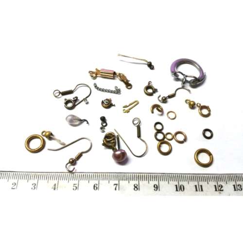 Lot of parts / Diverse Clasps and More / Unknowing Material /  - Jeweler and Crafter Treasures