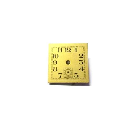 Watch Dial  / Vintage /  gold color / 19.8x21.2mm  /  Watchmaker / Crafter / Steampunk - Treasures