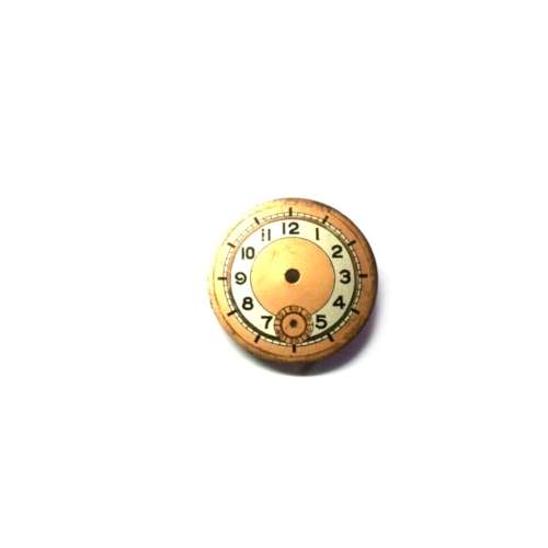 Watch Dial  / Vintage /  copper color / 21.4mm  /  Watchmaker / Crafter / Steampunk - Treasures