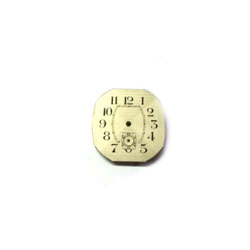Watch Dial  / Vintage / silver white / 23.1x22.6mm  /  Watchmaker / Crafter / Steampunk - Treasures