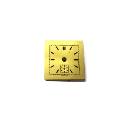 Watch Dial  / Vintage / gold color / 22.5x22.5mm  /  Watchmaker / Crafter / Steampunk - Treasures