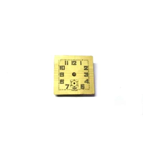 Watch Dial  / Vintage / gold col / 22.9x22.9mm  /  Watchmaker / Crafter / Steampunk - Treasures