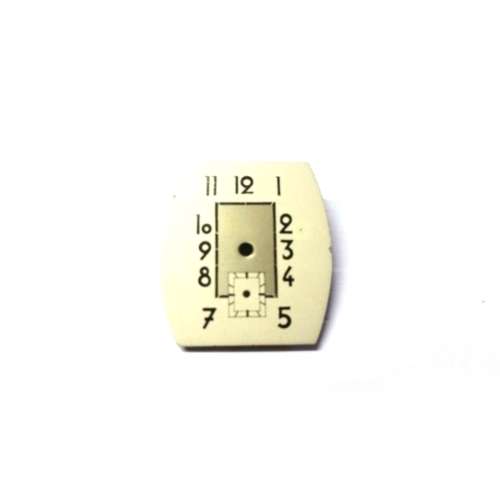 Watch Dial  / Vintage / white silver / 25x22.9mm  /  Watchmaker / Crafter / Steampunk - Treasures