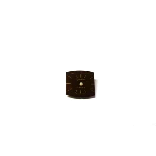 Watch Dial  / Vintage / orange brown / 12.7x13.4mm  /  Watchmaker / Crafter / Steampunk - Treasures