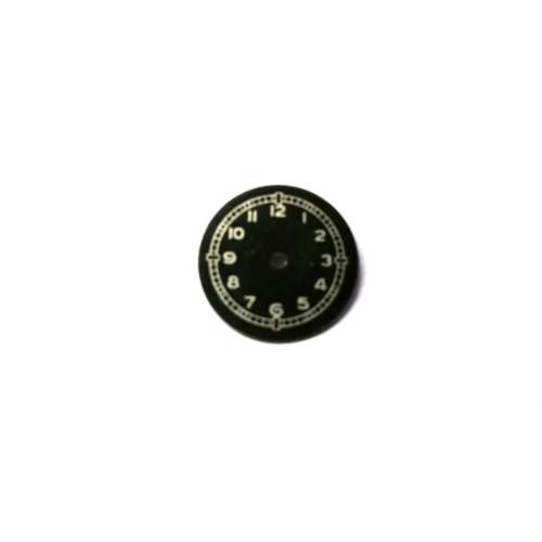 No Name Watch Dial  / Vintage / black color / 18.0mm  /  Watchmaker / Crafter / Steampunk