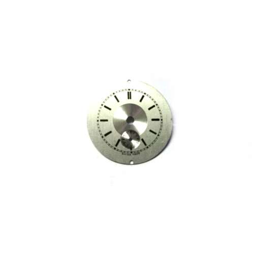 No Name Watch Dial  / Vintage / silver / 23.5mm  /  Watchmaker / Crafter / Steampunk