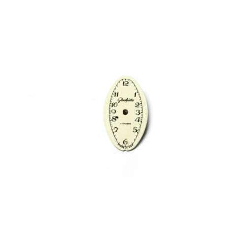 Glashütte Name Watch Dial  /Germany / Vintage  /21.0x12.3mm  /  Watchmaker / Crafter / Steampunk
