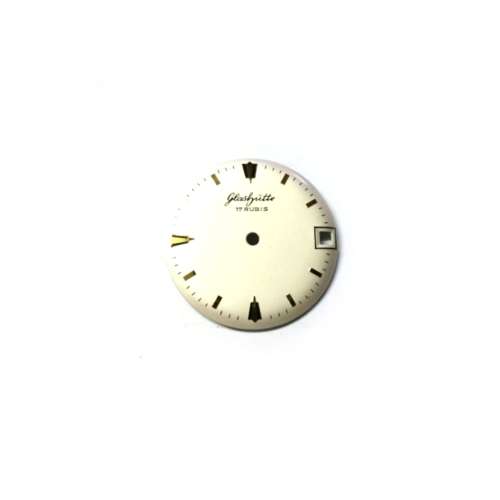 Glashütte Watch Dial / Unused  /Germany / Vintage  /28.3mm  /  Watchmaker / Crafter / Steampunk