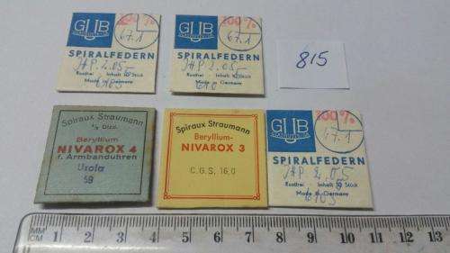 Watch Parts Spares / Unused / Movement Parts /  Watchmaker Price 5 Pockets