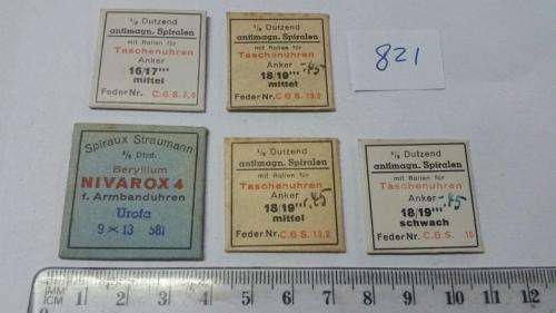 Watch Parts Spares / Unused / Movement Parts /  Watchmaker / Price 5 Pockets