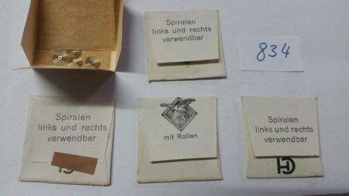 Watch Parts Spares / Unused / Movement Parts /  Watchmaker / Price 5 Pockets