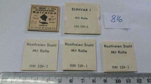 Watch Parts Spares / Unused / Movement Parts /  Watchmaker / Price 5 Pockets