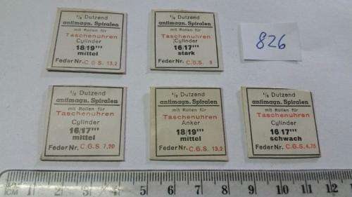 Watch Parts Spares / Unused / Movement Parts /  Watchmaker / Price 5 Pockets