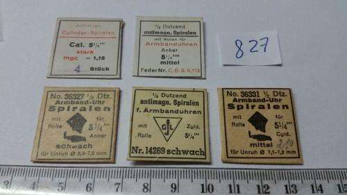 Watch Parts Spares / Unused / Movement Parts /  Watchmaker / Price 5 Pockets