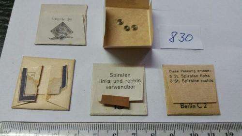 Watch Parts Spares / Unused / Movement Parts /  Watchmaker / Price 5 Pockets
