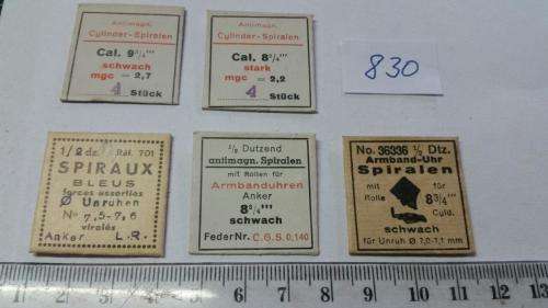Watch Parts Spares / Unused / Movement Parts /  Watchmaker / Price 5 Pockets