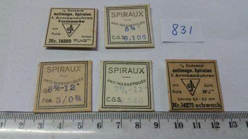 Watch Parts Spares / Unused / Movement Parts /  Watchmaker / Price 5 Pockets