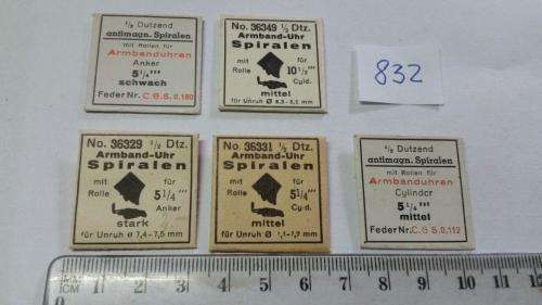 Watch Parts Spares / Unused / Movement Parts /  Watchmaker / Price 5 Pockets