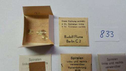 Watch Parts Spares / Unused / Movement Parts /  Watchmaker / Price 5 Pockets