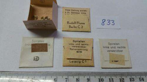 Watch Parts Spares / Unused / Movement Parts /  Watchmaker / Price 5 Pockets