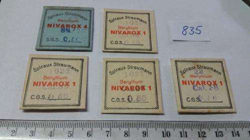 Watch Parts Spares / Unused / Movement Parts /  Watchmaker / Price 5 Pockets