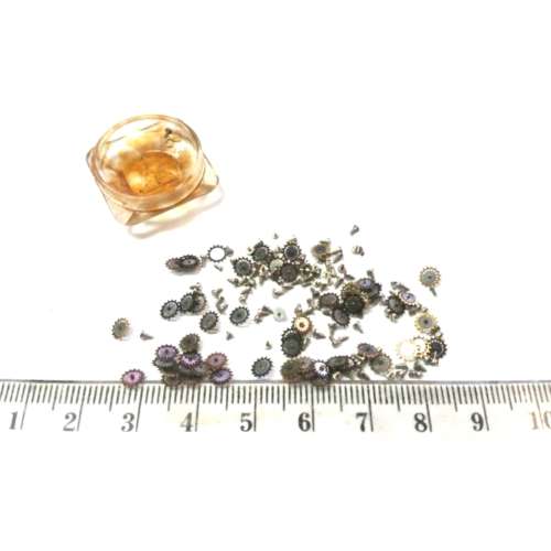 Watch parts- 54 of movements wheels and screws  - Watchmaker find your Treasure
