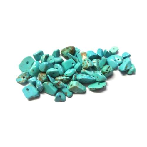 45+pcs Precious Stone Beads / Chips / Turquoise - 5-8mm for crafting