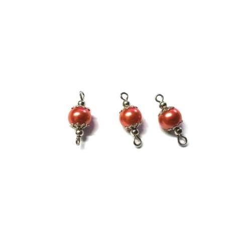 Beads, Connectors 20mm/ Glass Pearl Beads 8mm /Price p.1pc, Beads for crafting