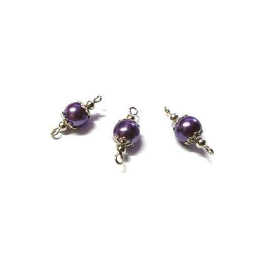 Beads, Connectors 20mm/ Glass Pearl Beads 8mm /Price p.1pc, Beads for crafting