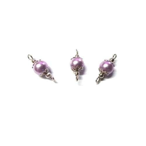 Beads, Connectors 20mm/ Glass Pearl Beads 8mm /Price p.1pc, Beads for crafting