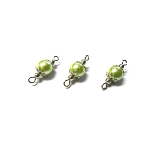 Beads, Connectors 20mm/ Glass Pearl Beads 8mm /Price p.1pc, Beads for crafting