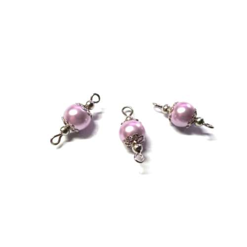 Beads, Connectors 20mm/ Glass Pearl Beads 8mm /Price p.1pc, Beads for crafting