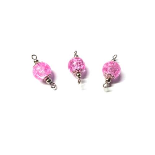 Beads, Connectors 23mm/ Glass Beads smashed optic 10mm /Price p.1pc, Beads for crafting