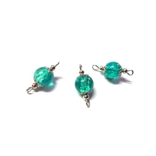 Beads, Connectors 23mm/ Glass Beads smashed optic 10mm /Price p.1pc, Beads for crafting